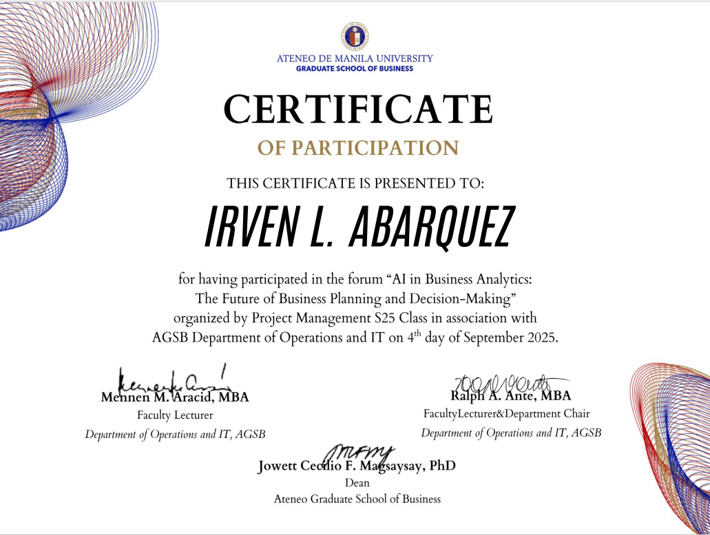 Certificate 10